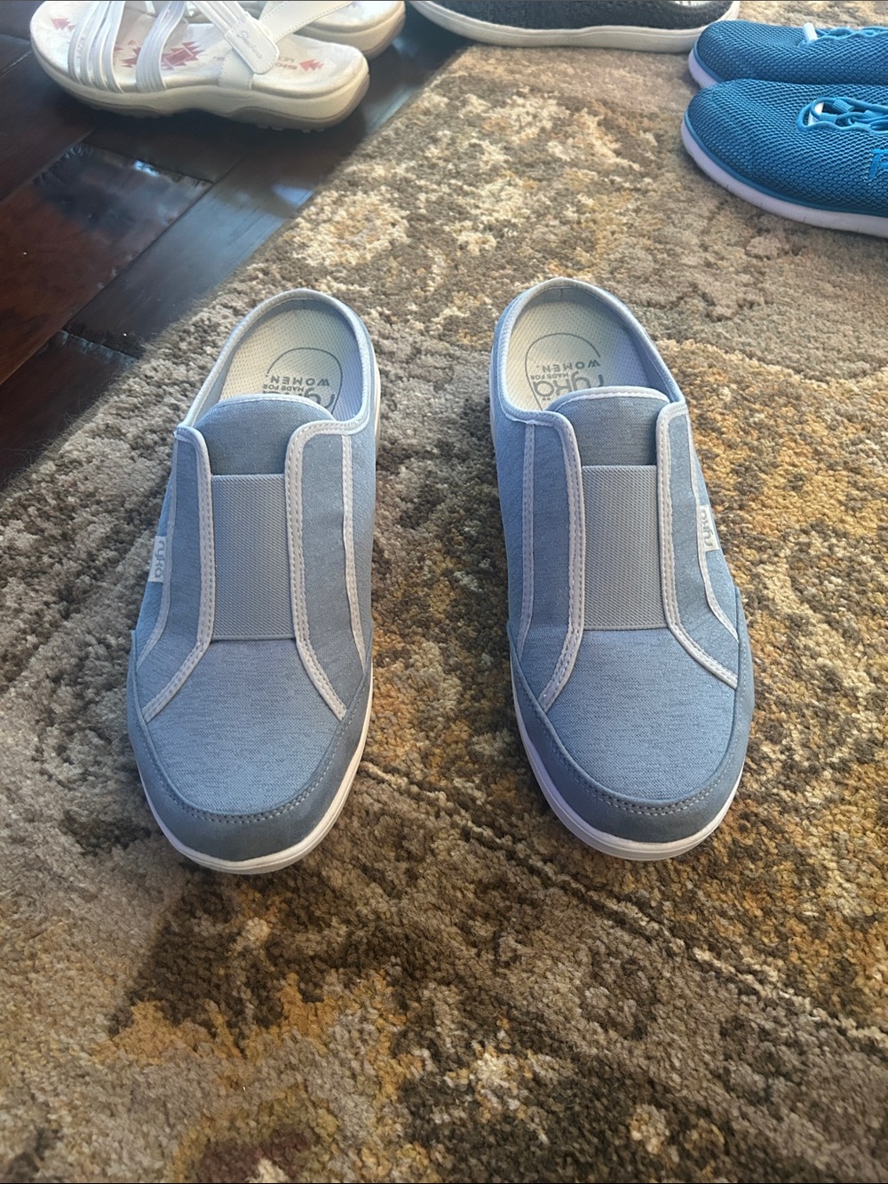 Ryka Light Blue Slip-On Women's Sneakers